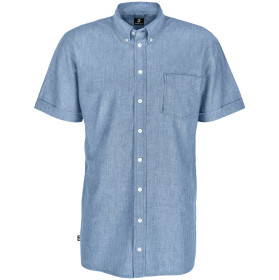 Herrenhemd Chambray Halbarm