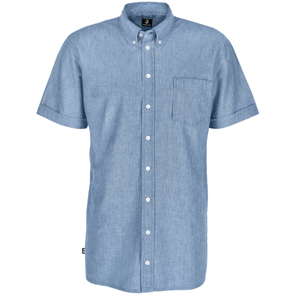 Herrenhemd Chambray Halbarm