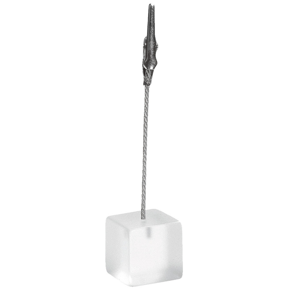 Kartenhalter Acryl mit Klammer