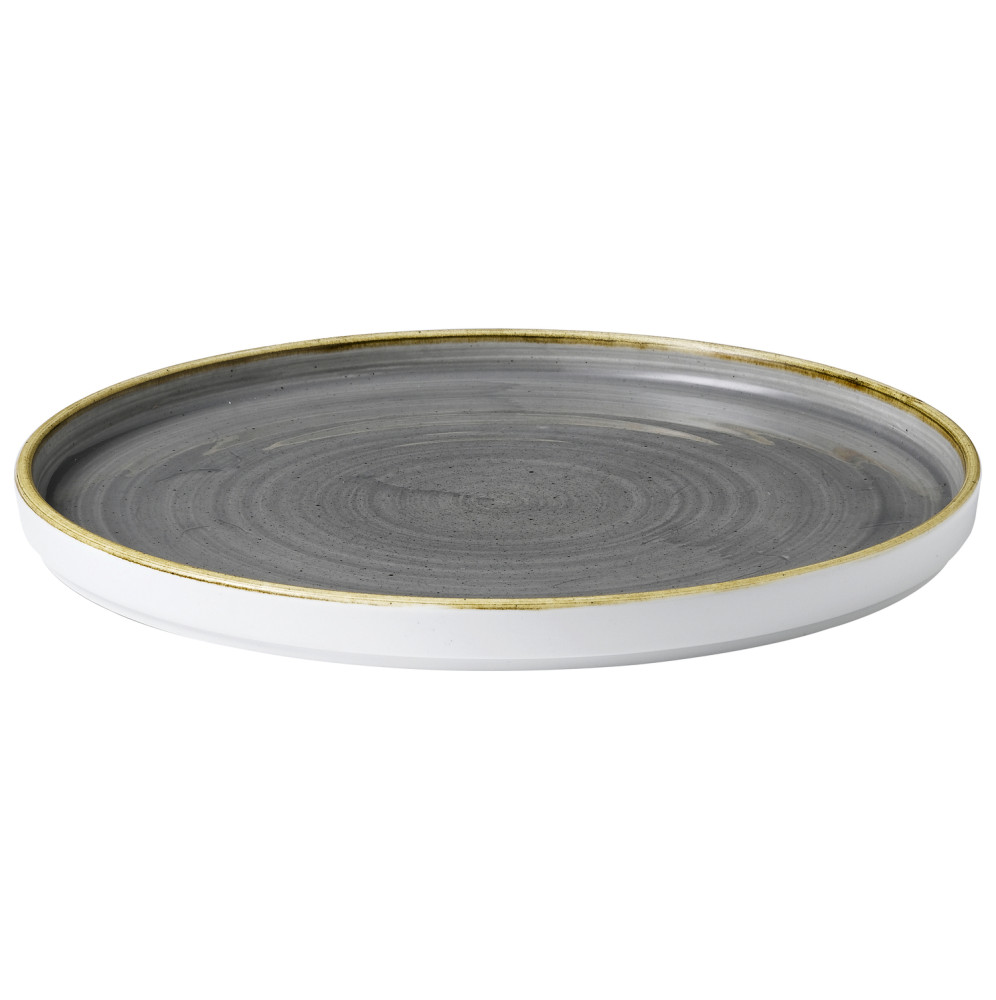 Farfurie rotund Stonecast Peppercorn cu bordura