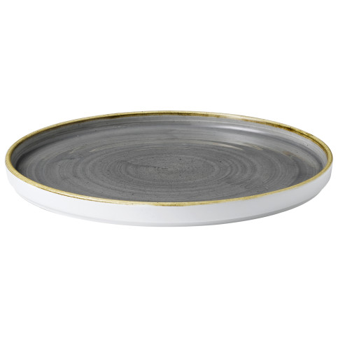 Farfurie rotund Stonecast Peppercorn cu bordura