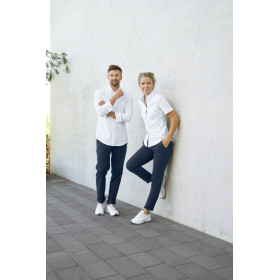Damenbluse Piqué Halbarm