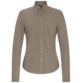 Damenbluse Piqué Langarm