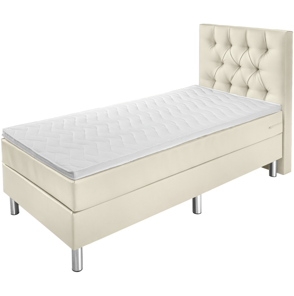Boxspringbett Basic Kunstleder, Rückenteil Chesterfield