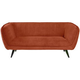 Canapea 3 locuri Kelso corduroy, picioare negre