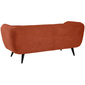 Canapea 3 locuri Kelso corduroy, picioare negre