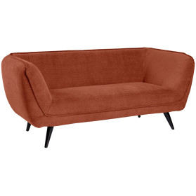 3-Sitzer Sofa Kelso Cord, Beine schwarz