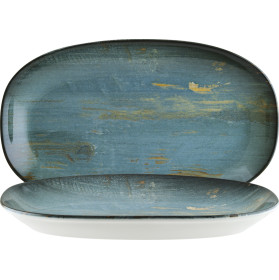 Platou Madera Mint oval