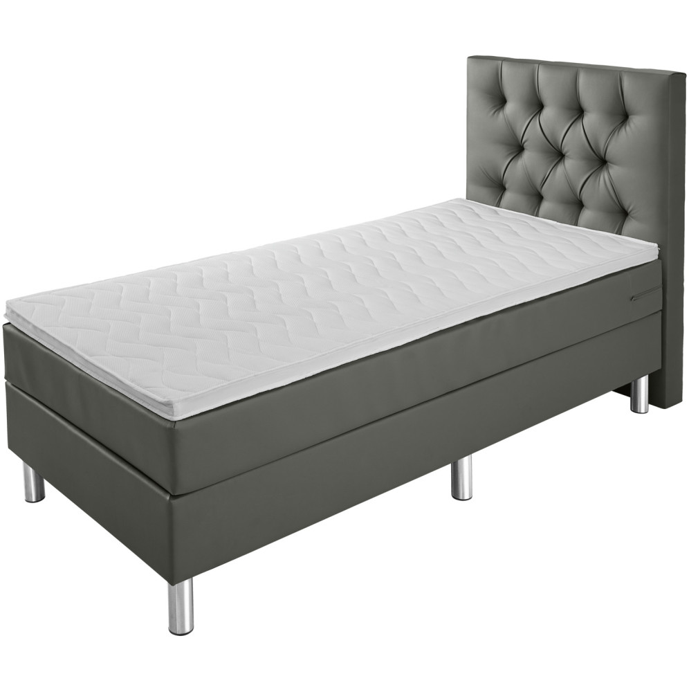 Boxspringbett Basic Kunstleder, Rückenteil Chesterfield