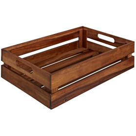 Holzkiste Wantage mit Griff Akazie