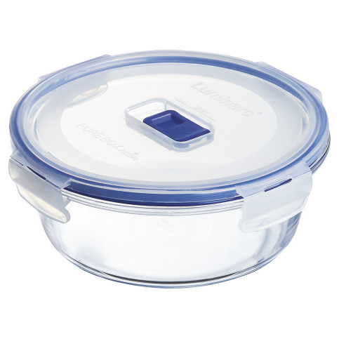 Glasschüssel Pure Box Active mit Deckel rund